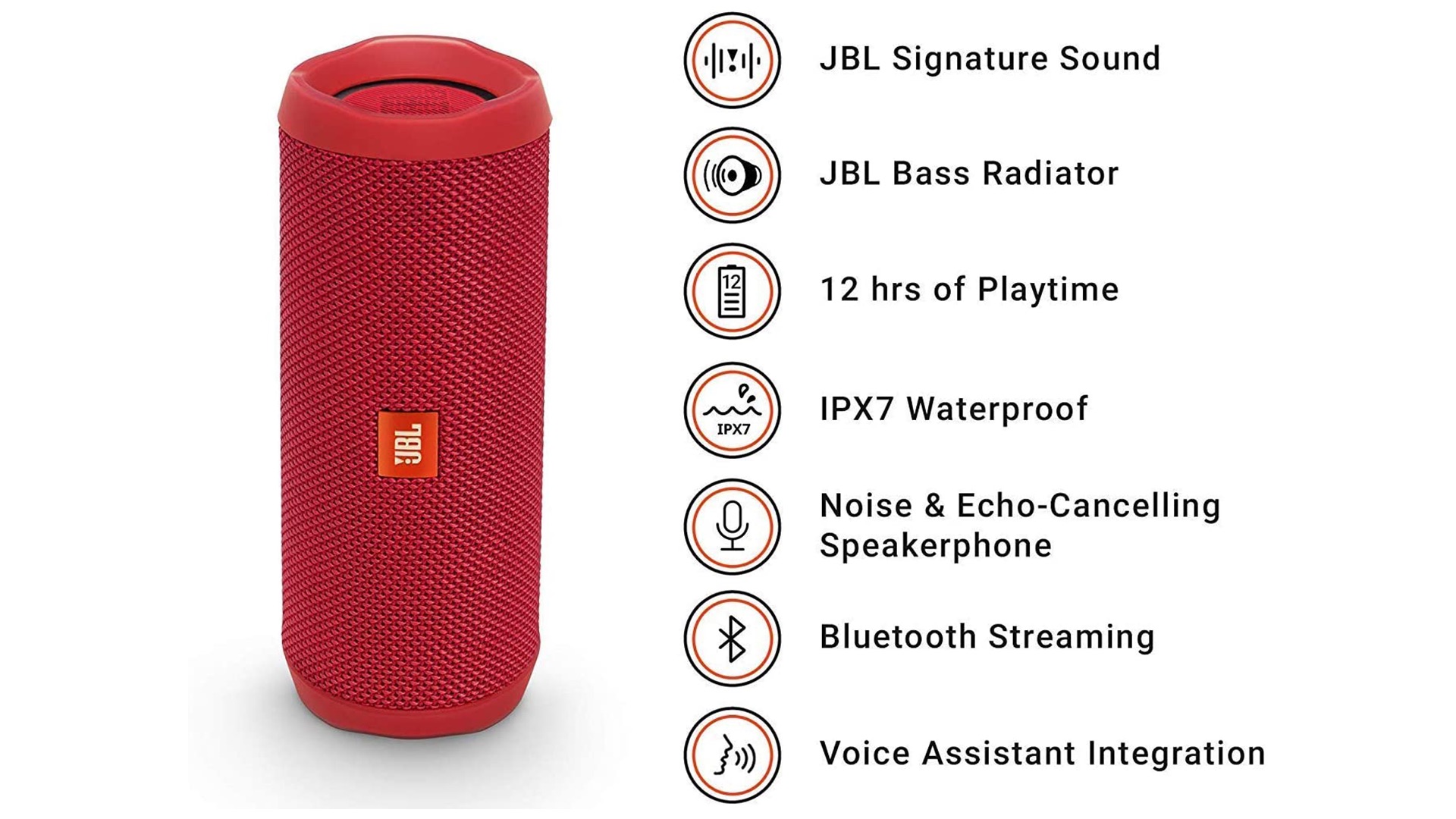 review JBL flip 4 waterproof portable Bluetooth speaker. 