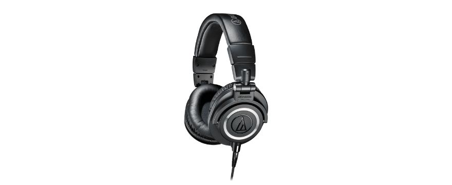 audio-technica ath-m50x closed-back studio monitoring headphones