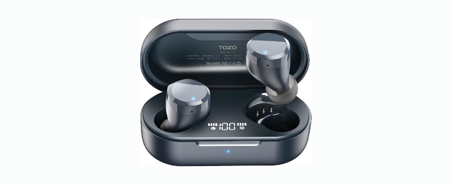 TOZO T12 LED Wireless Earbuds Premium Fidelity Sound Quality IPX8